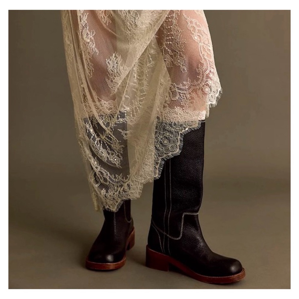 Free People Size11 Blaze Pull On Boots Black - Picture 2 of 16